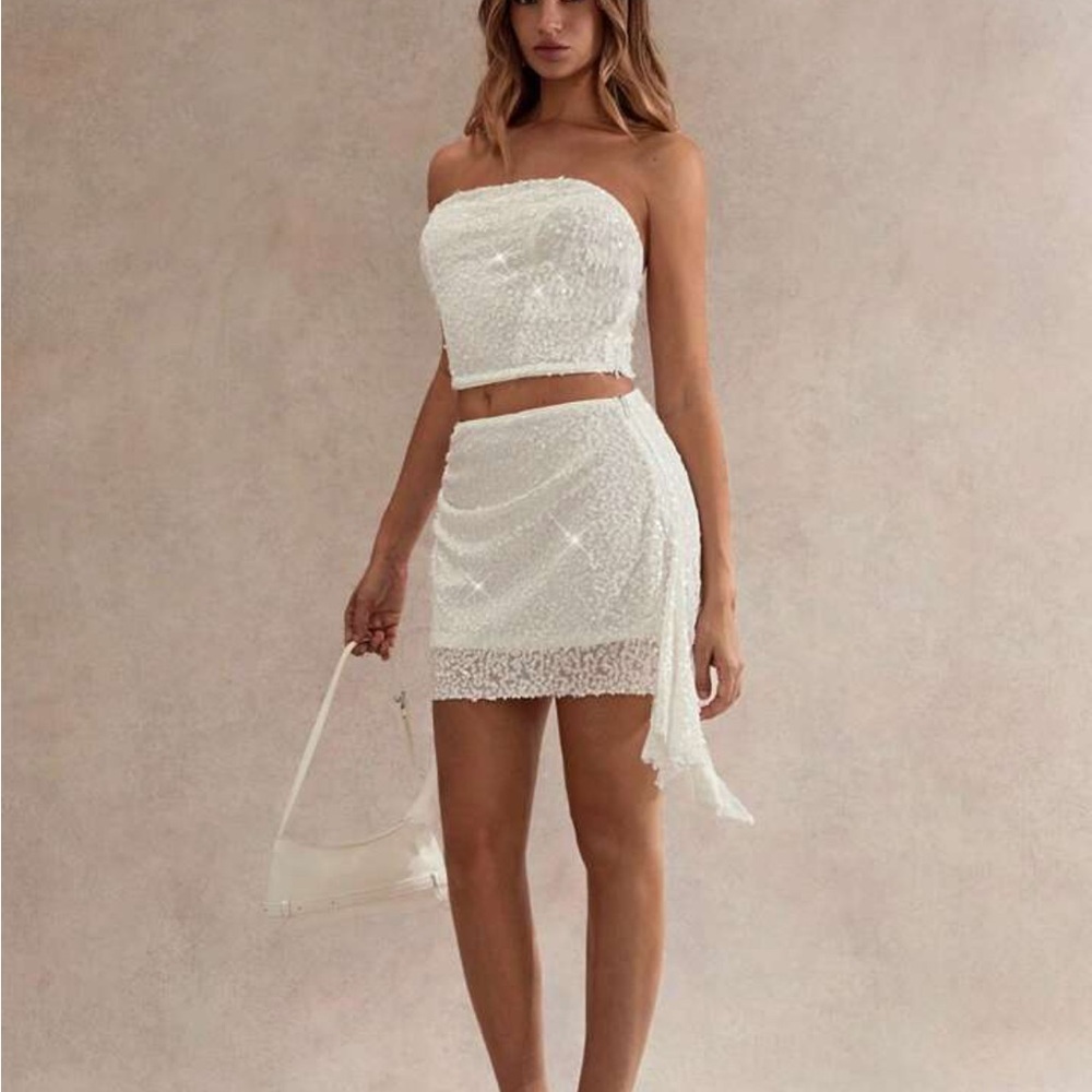 Sequin Skirt Set